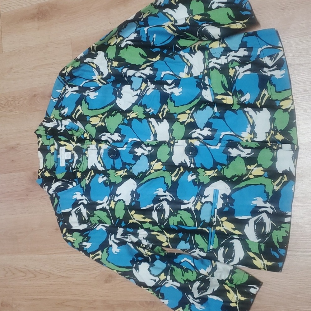 Charter Club floral jacket with 3/4 sleeve